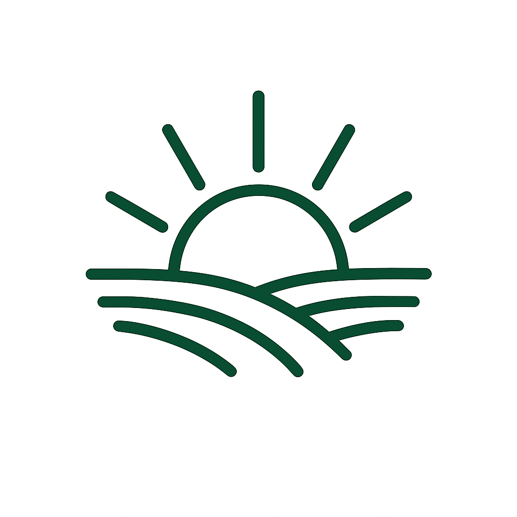 CannaEuropa Logo - Sol y campos agrícolas